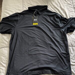 Under Armour Men’s Black Polo with Logo Tag